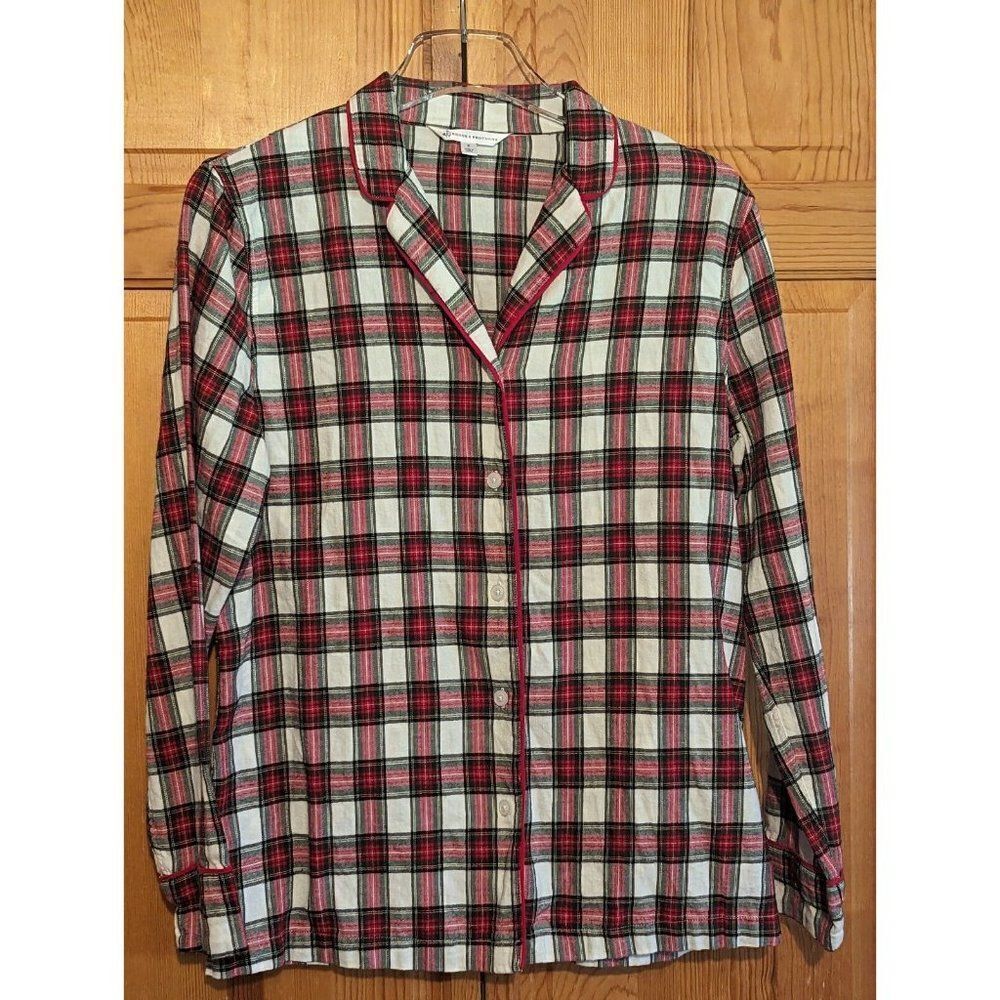 Brooks Brothers Tartan‎ Plaid Womens  Flannel Pajama Shirt
